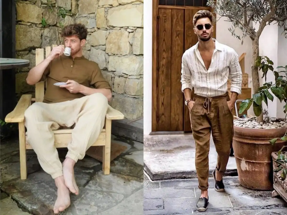 Quần vải gam màu đất mang đến sự thoải mái, lịch sự