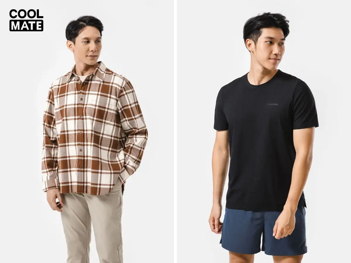 Một vài kiểu áo tại Coolmate phù hợp cho phong cách Grunge