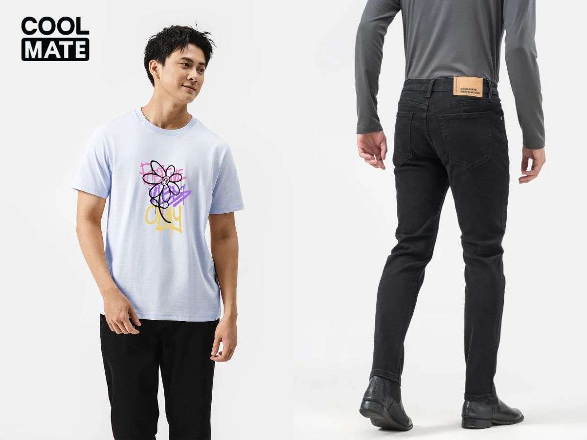 Áo thun và quần jeans được mở bán tại Coolmate