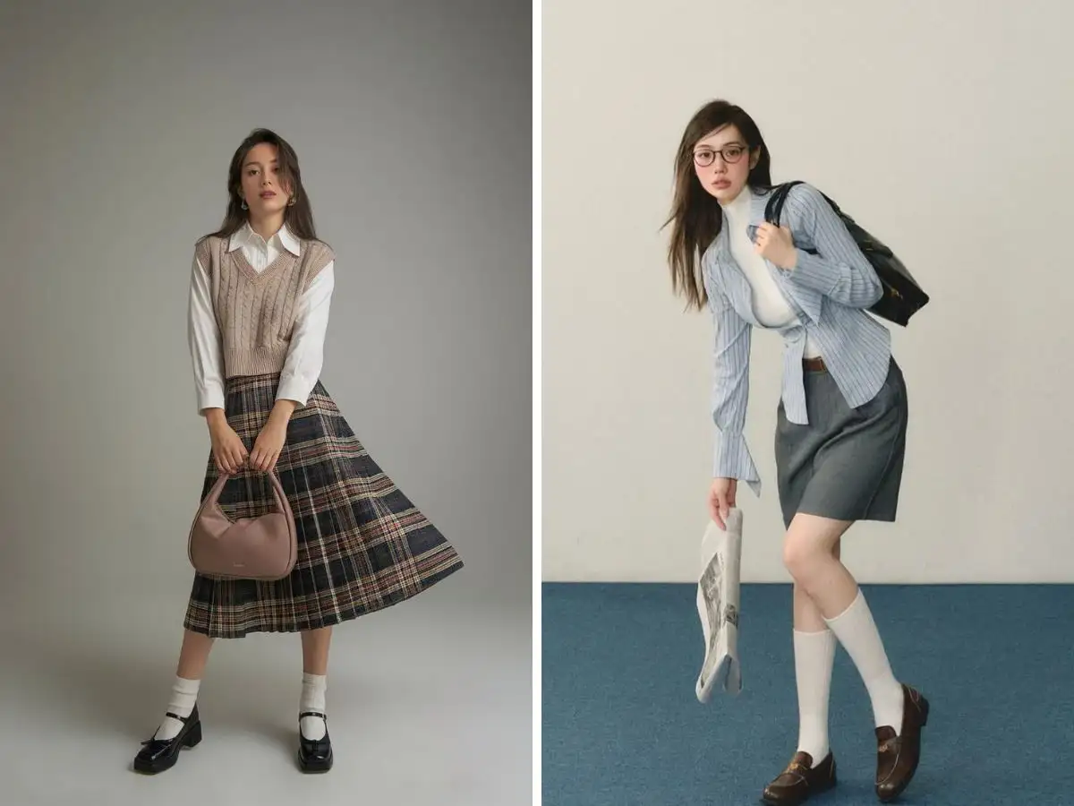 Outfit cực hợp cho chị em khi đi học, đi làm