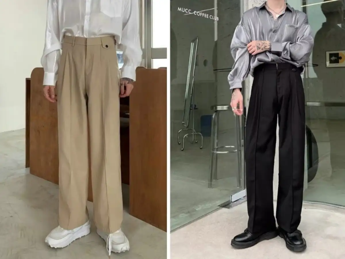 Quần cạp cao nam cho chàng trai có dáng người gầy
