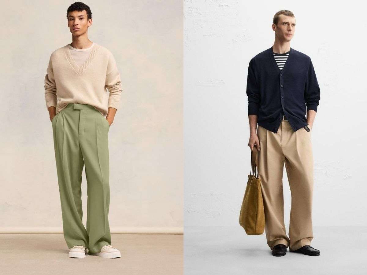 Trousers ống rộng nổi bật với thiết kế thoải mái và phóng khoáng