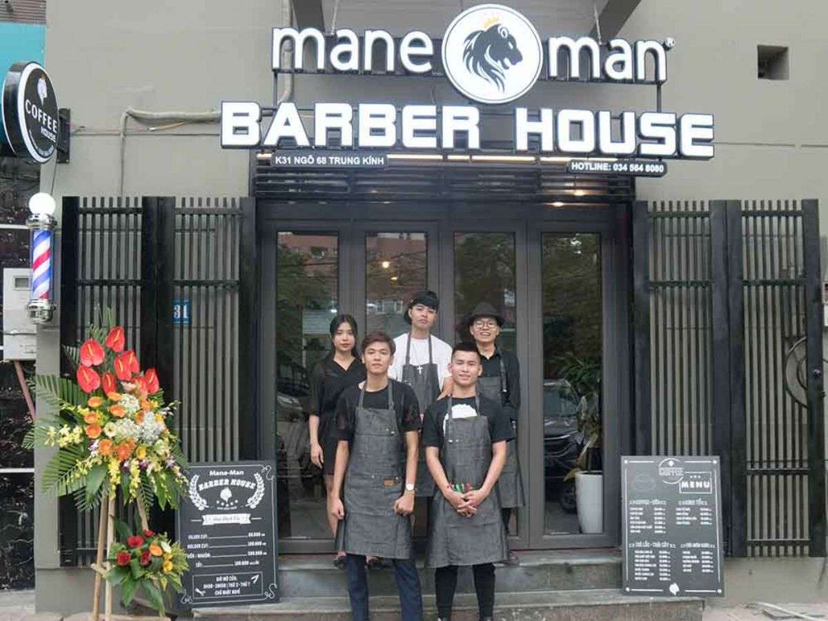 Mane Man Barber House mang đến một không gian không quá hào nhoáng nhưng rất sạch sẽ