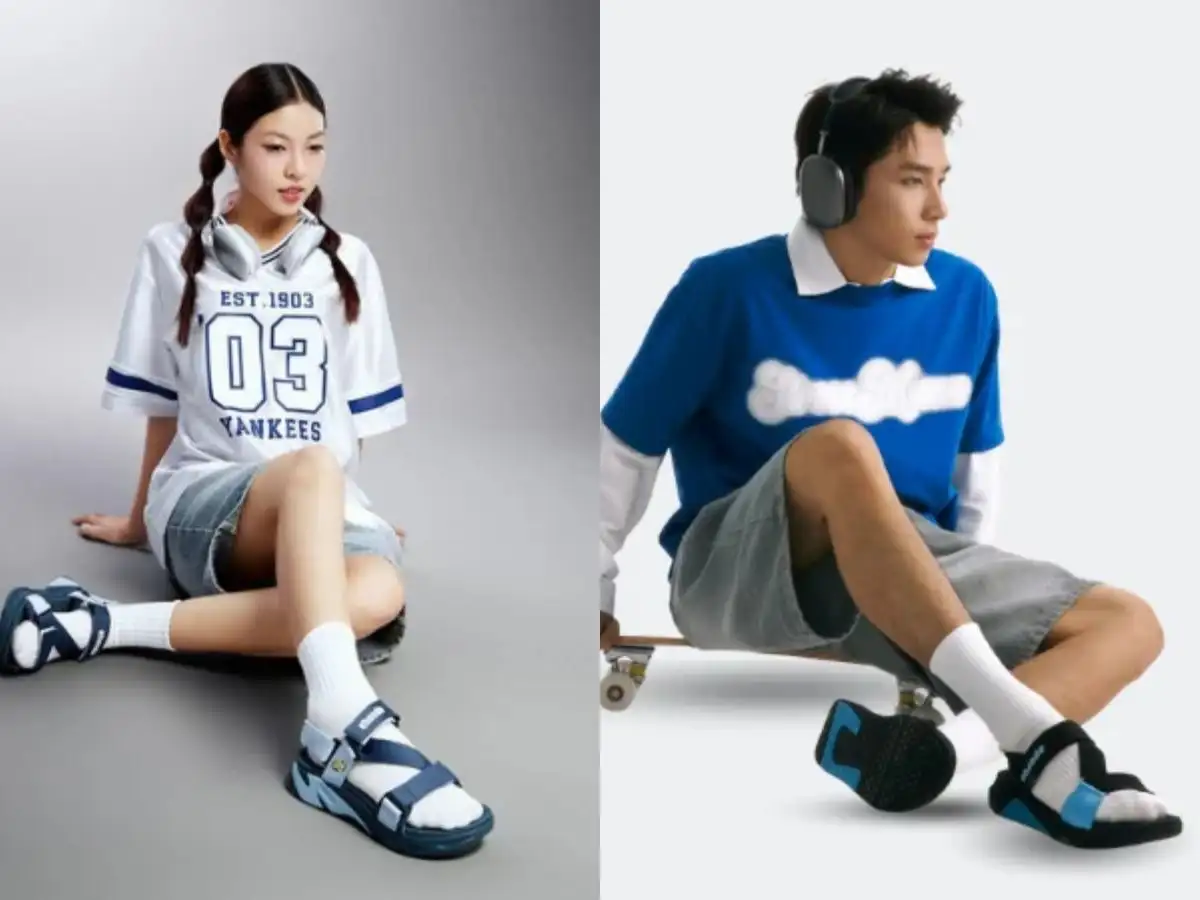 Dép local brand với phong cách casual