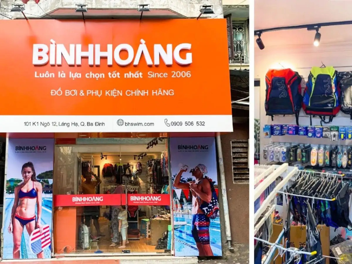 Bình Hoàng có đa dạng mẫu kính bơi phù hợp với nhiều người