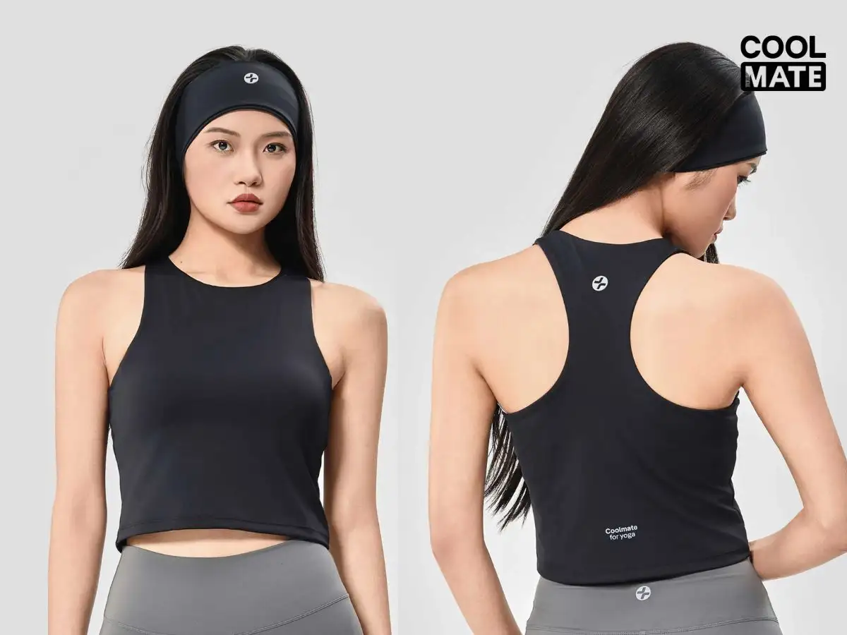 Singlet thể thao co giãn, thấm hút, thiết kế racerback hỗ trợ vận động