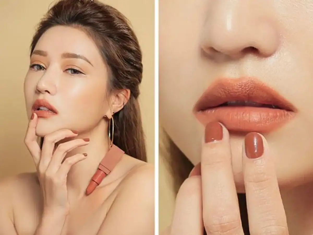 Son MLBB màu cam đất tươi tắn