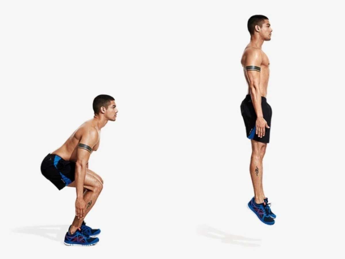 Bài tập squat nhảy giúp phát triển sức khỏe toàn diện 