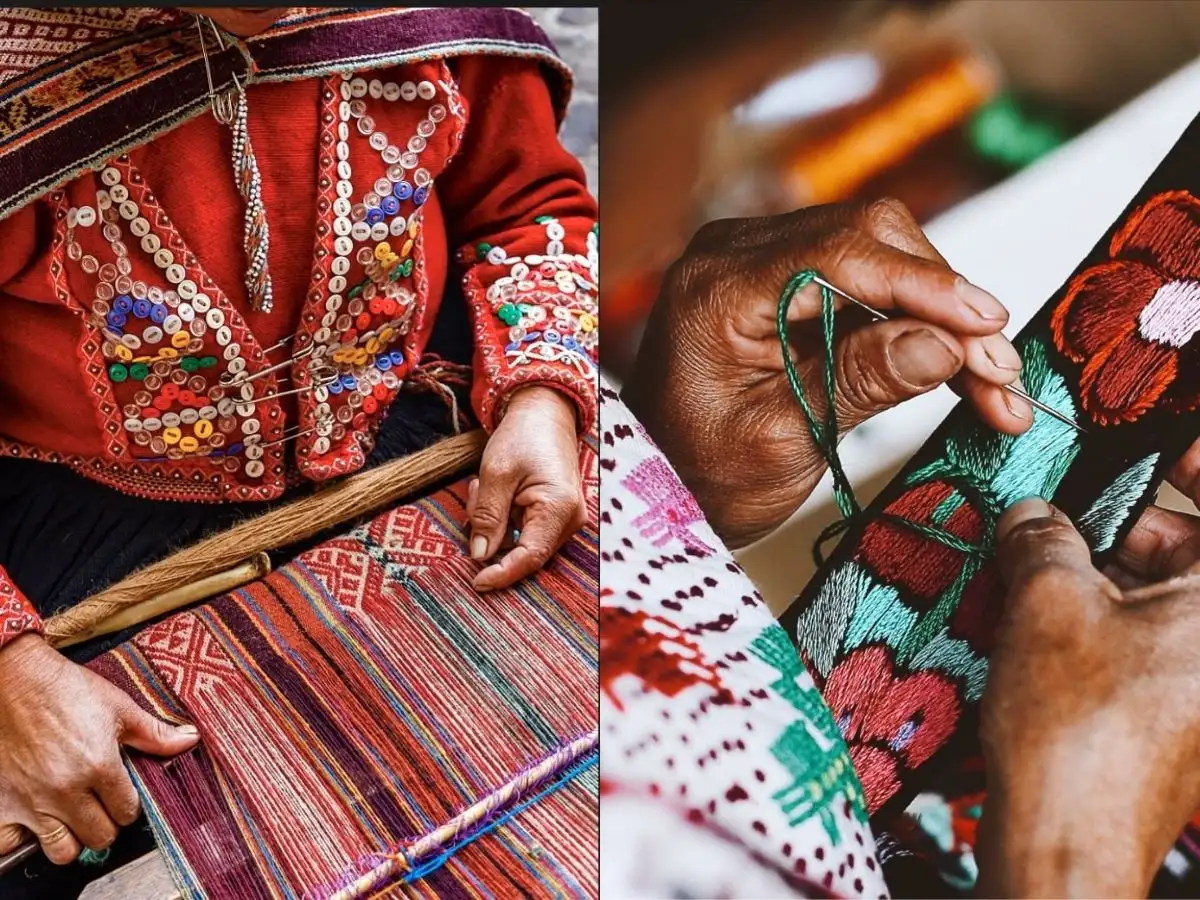 Thổ cẩm nổi bật với kỹ thuật thủ công tinh xảo như dệt nổi, nhuộm ikat và thêu tay