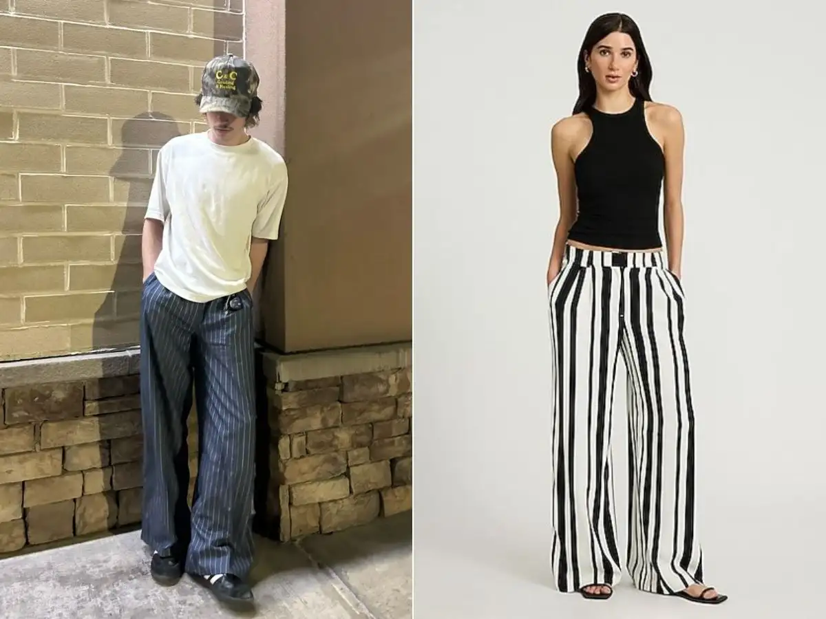 Quần sọc dọc là item giúp tôn dáng hiệu quả