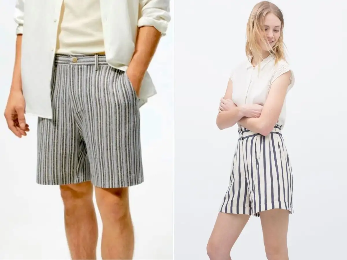 Quần short sọc dọc Zara mang lại sự năng động thoải mái