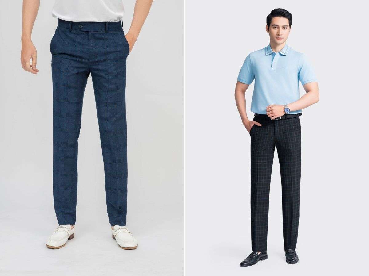 Quần tây kẻ sọc nam của Aristino có form tôn dáng