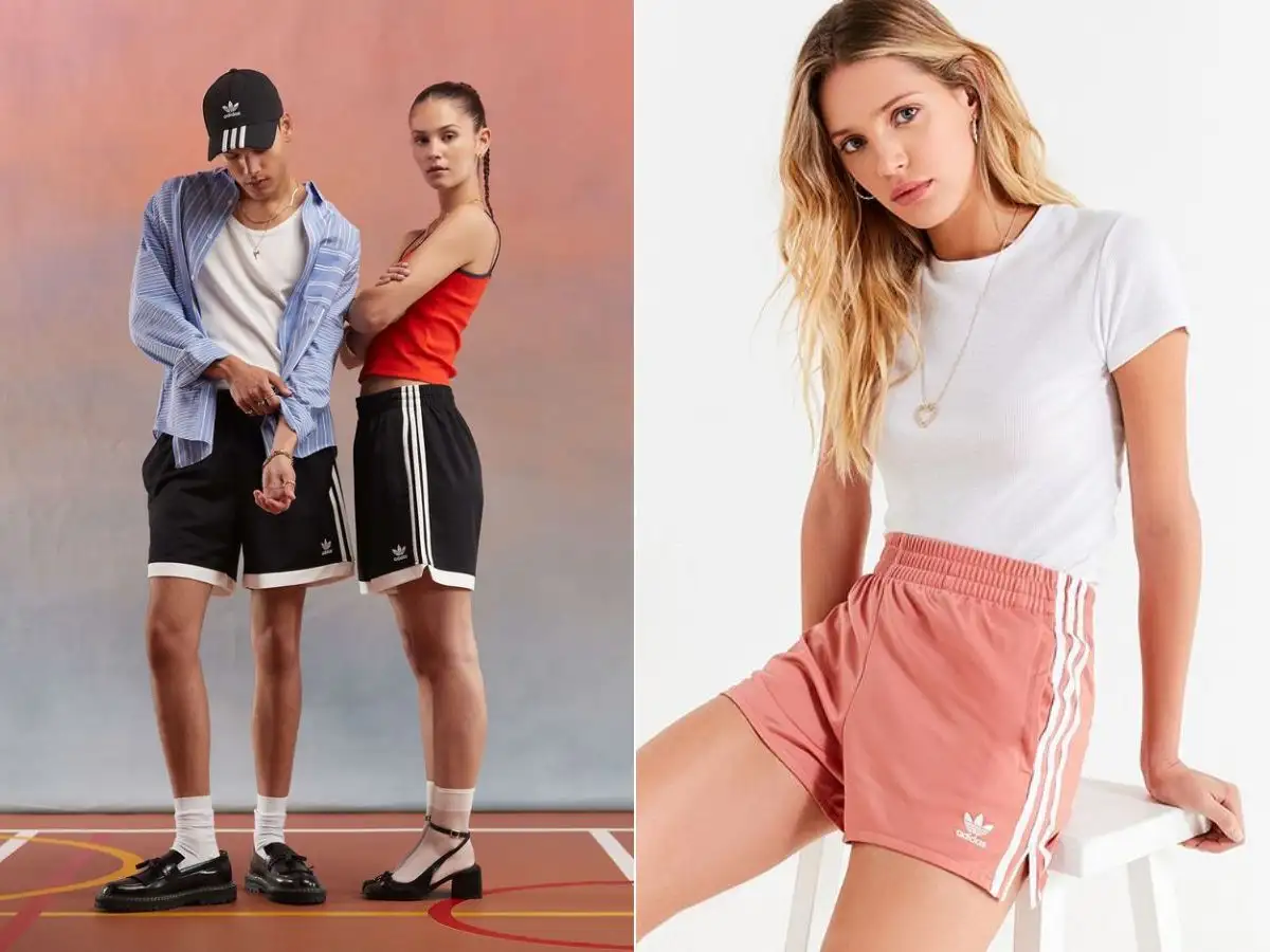 Mẫu quần short sọc dọc Adidas làm mưa làm gió bởi sự trendy dễ phối đồ