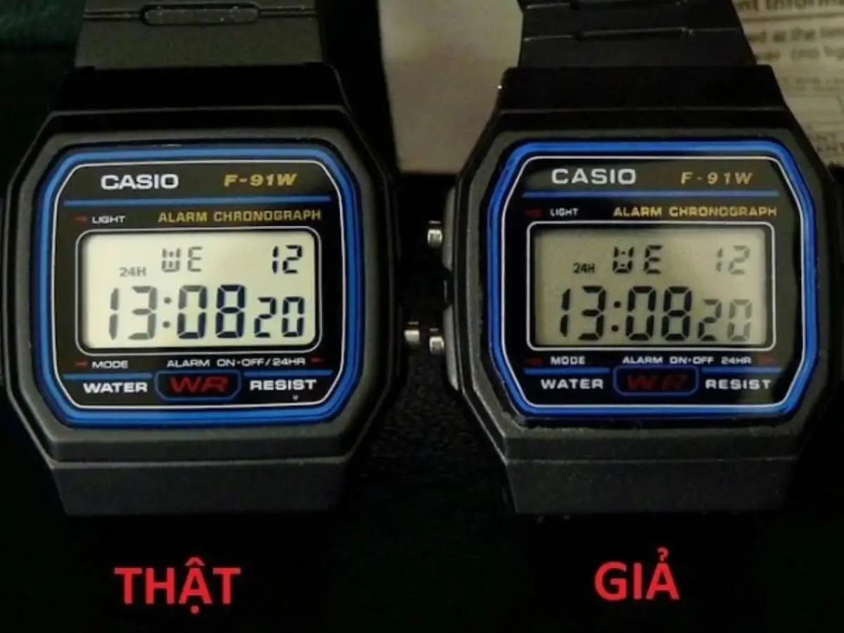 Đồng hồ Casio chính hãng và hàng giả phân biệt thế nào?