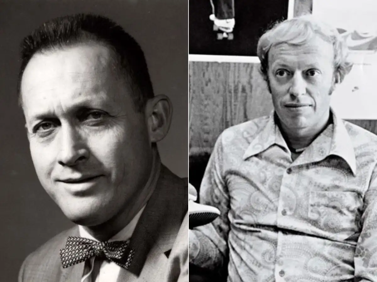 Bill Bowerman (trái) và Phil Knight (phải) là hai nhà sáng lập của thương hiệu Nike