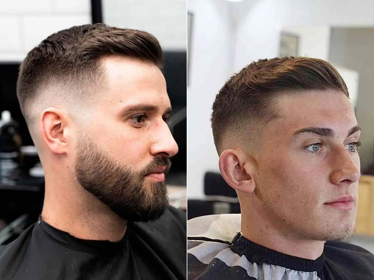 Short Comb Over là kiểu tóc vuốt lệch sang một bên