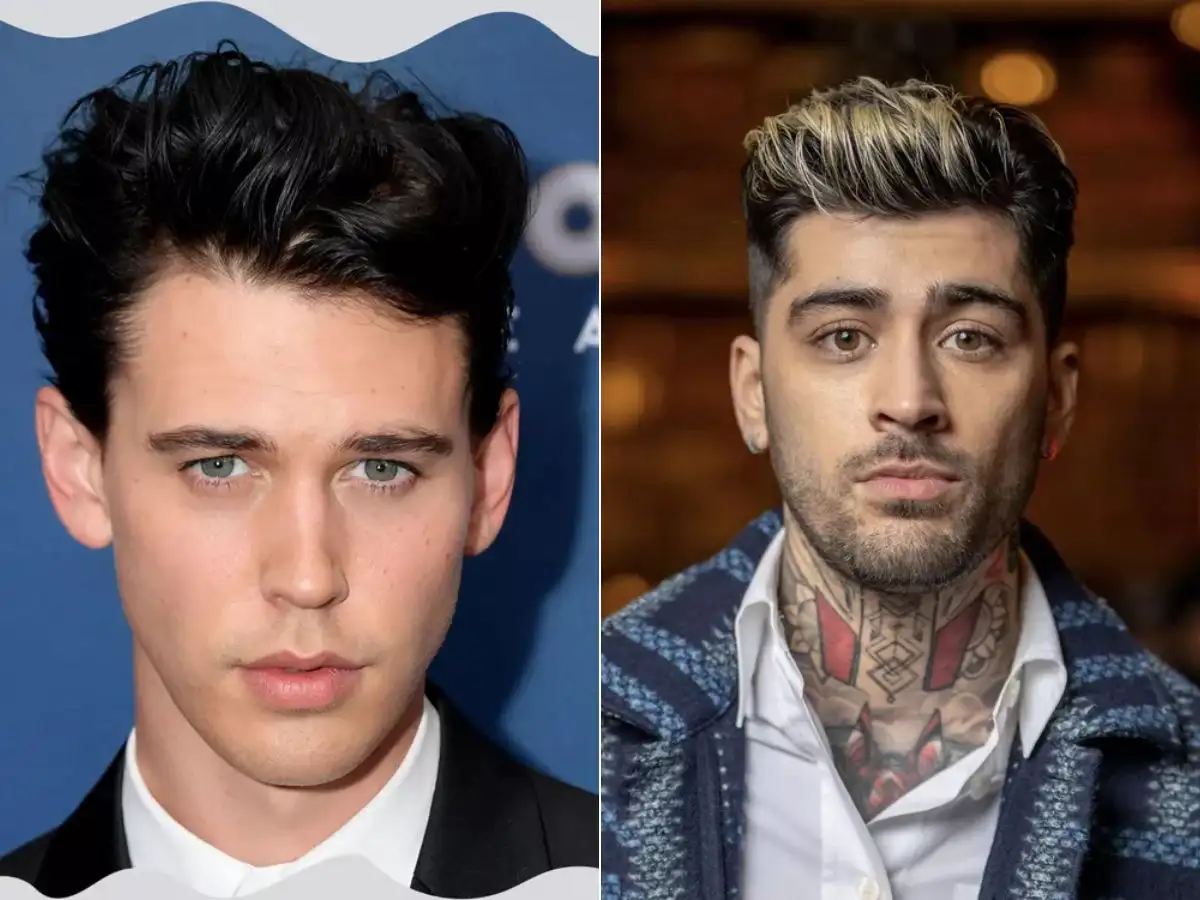 Quiff với phần mái vuốt dựng ngược hoặc hơi lệch