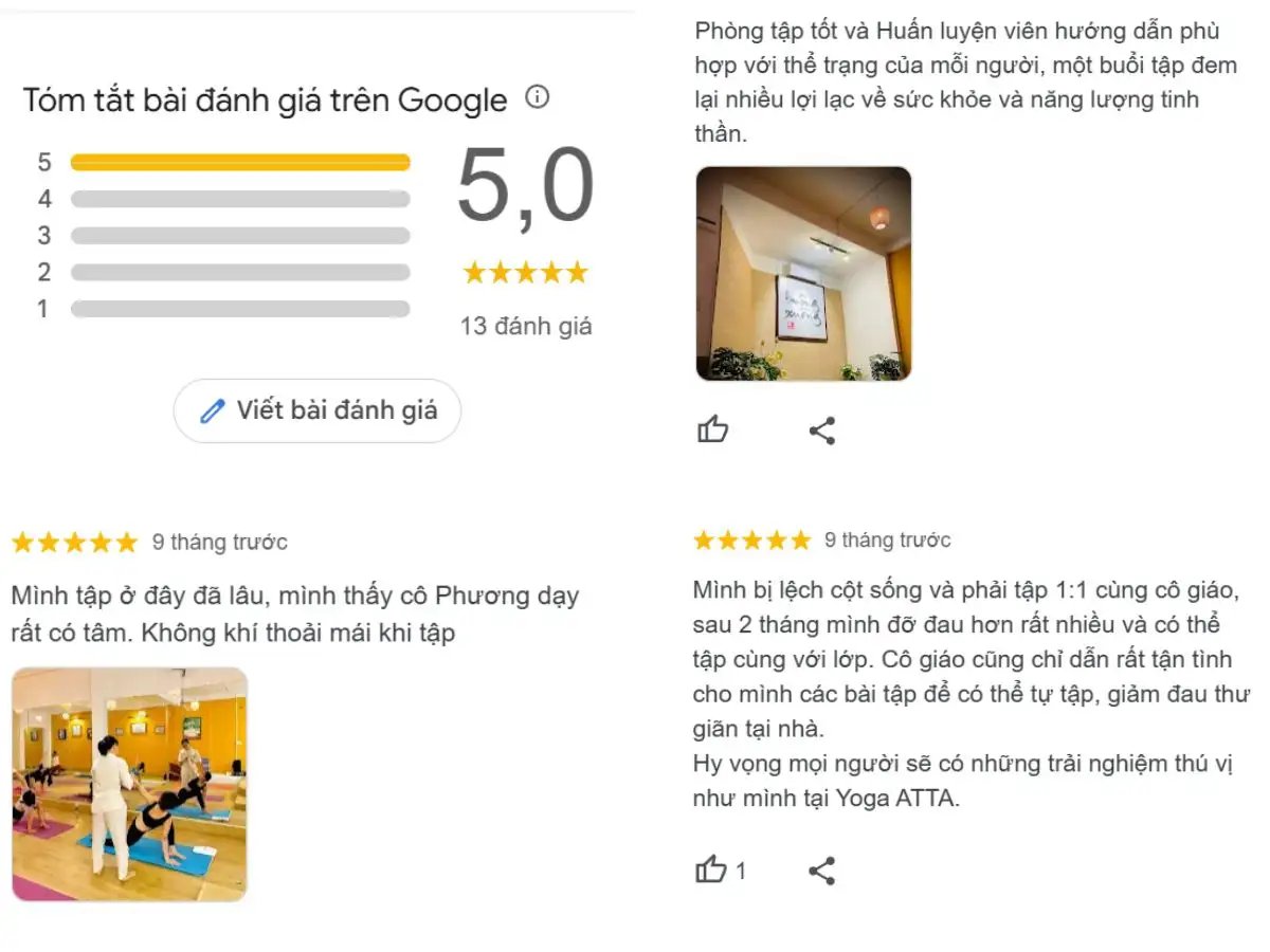 Tham khảo các đánh giá, review phòng tập yoga ở quận 7 từ nhiều nguồn khác nhau