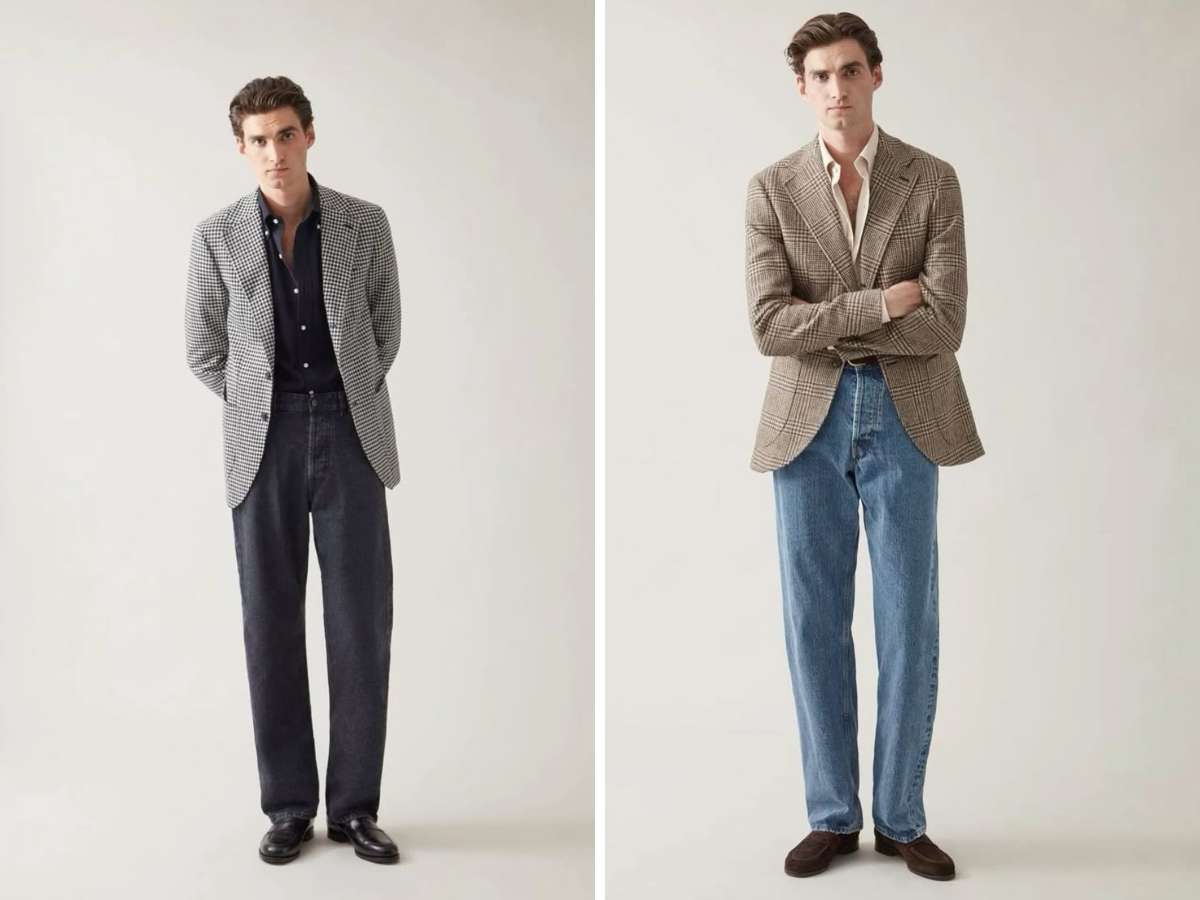 Blazer caro nam chất liệu mỏng, nhẹ mang đến sự thoải mái 