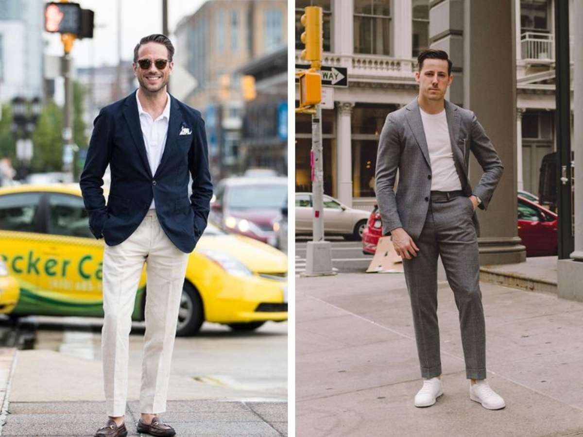 Chọn giày phối với blazer caro nam phù hợp 