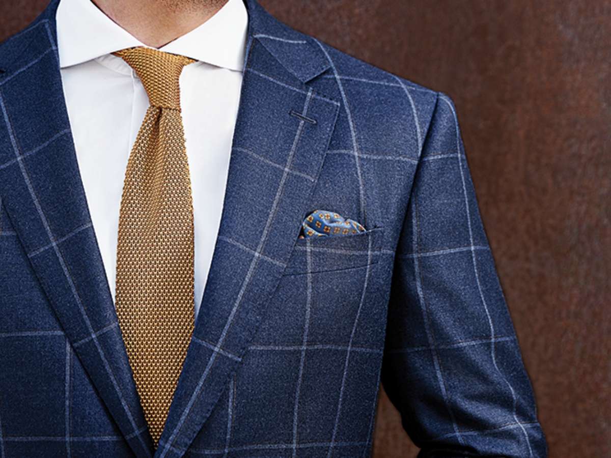 Áo blazer nam hoạ tiết windowpane sở hữu vẻ đẹp tối giản 