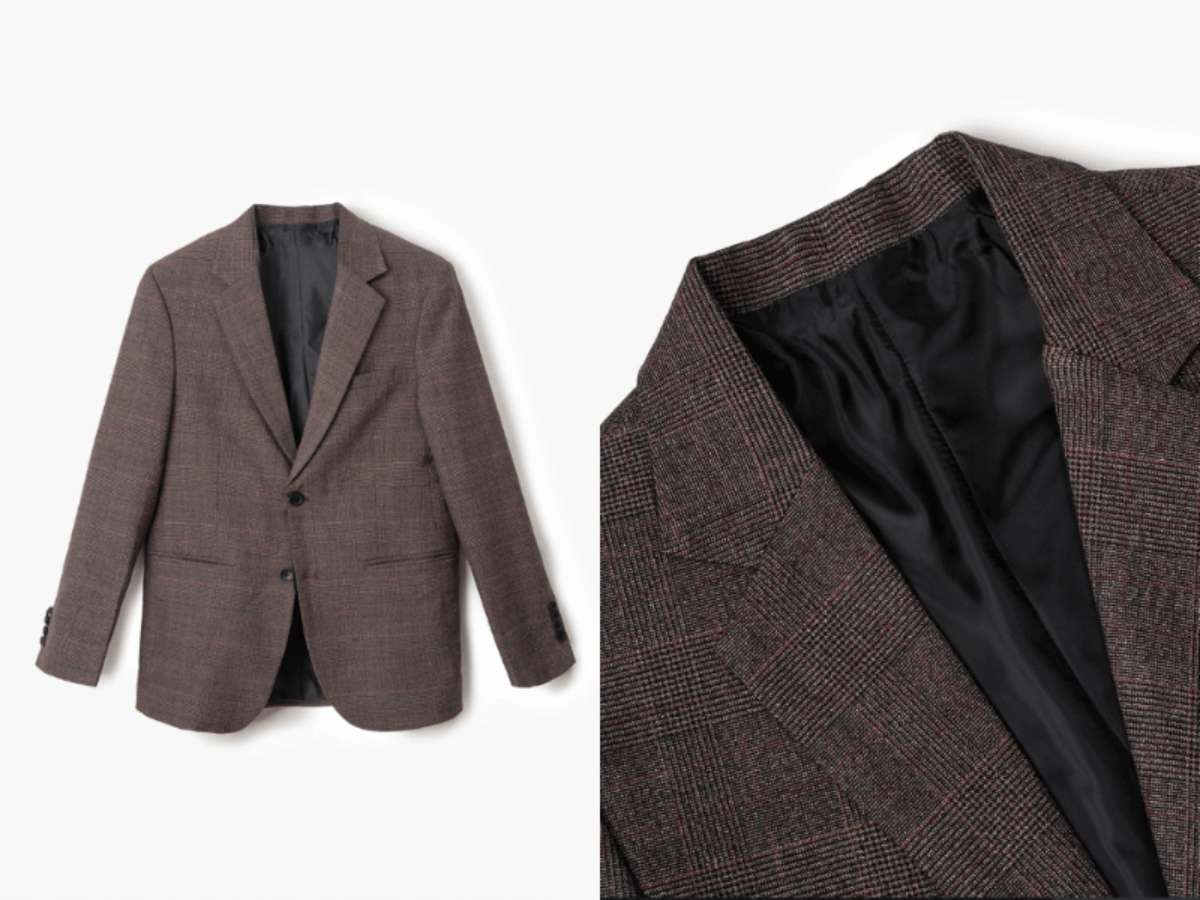 Họa tiết Houndstooth trên áo blazer mang đến vẻ đẹp cá tính