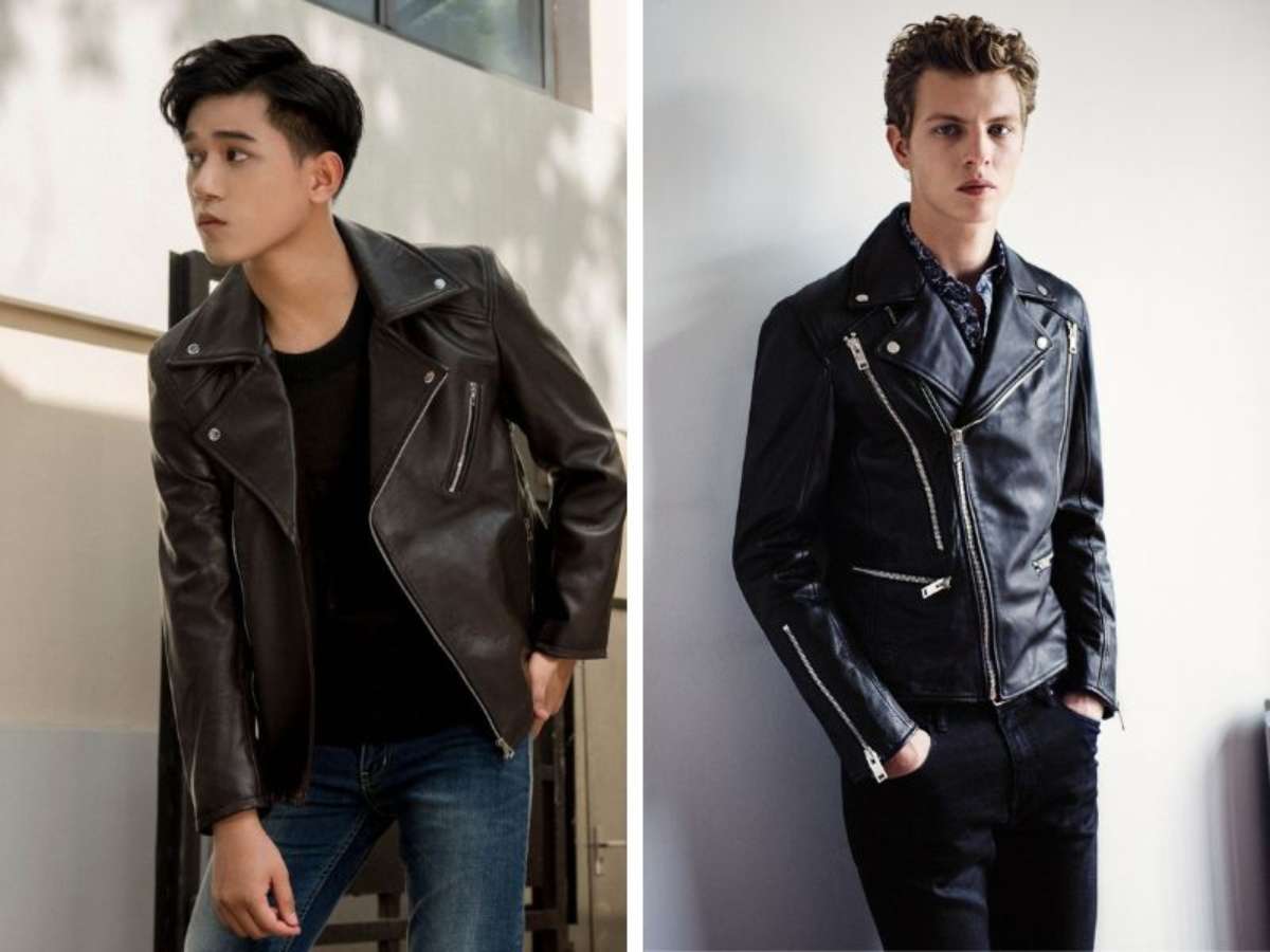 Kiểu áo khoác Biker cách tân, hiện đại