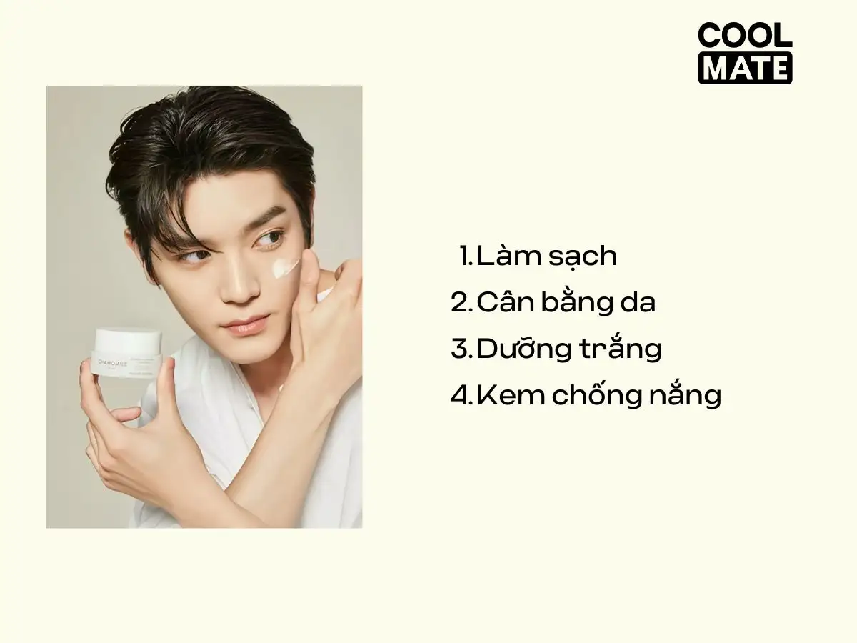 Quy trình chuẩn để anh em chăm sóc da luôn rạng rỡ