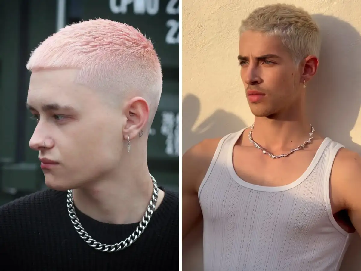 Buzz Cut Nhuộm Màu là kiểu tóc mạnh mẽ, tôn lên vẻ phá cách