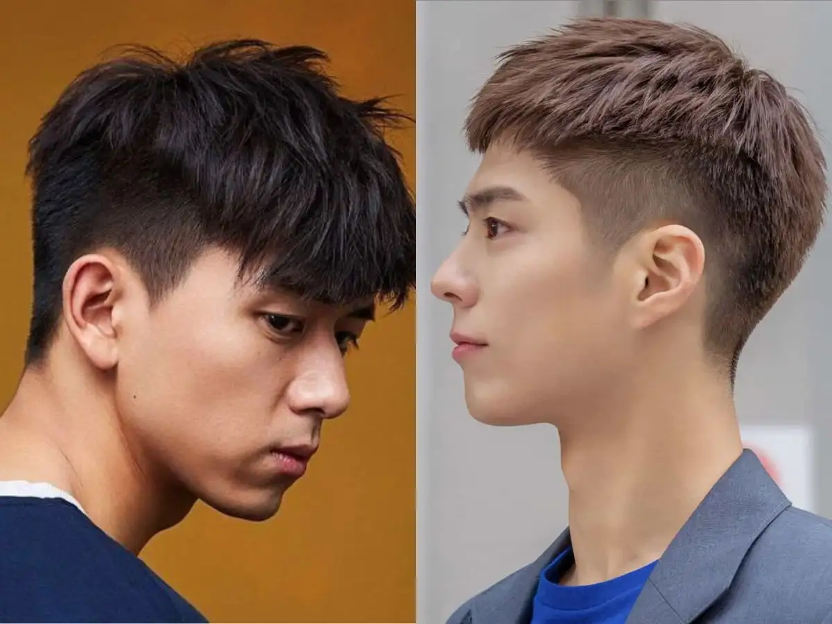 Layer ngắn mái vuốt rủ đơn giản