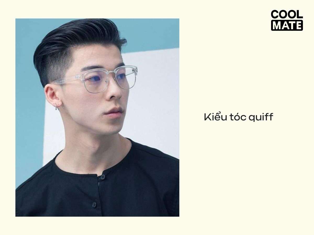 Tóc quiff tạo vẻ lịch lãm, phù hợp gương mặt trái xoan