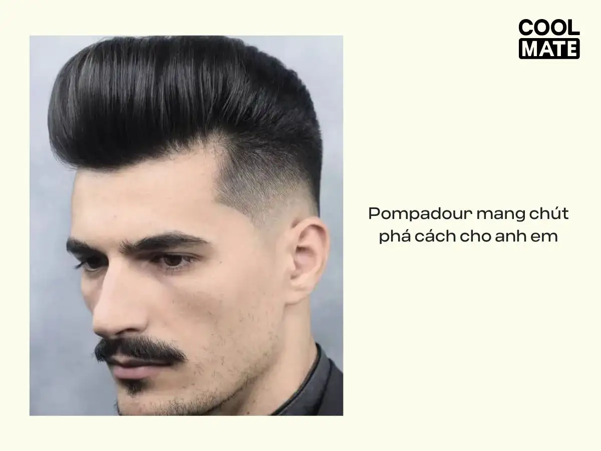 Tóc Pompadour cần sử dụng thêm sáp để tạo kiểu