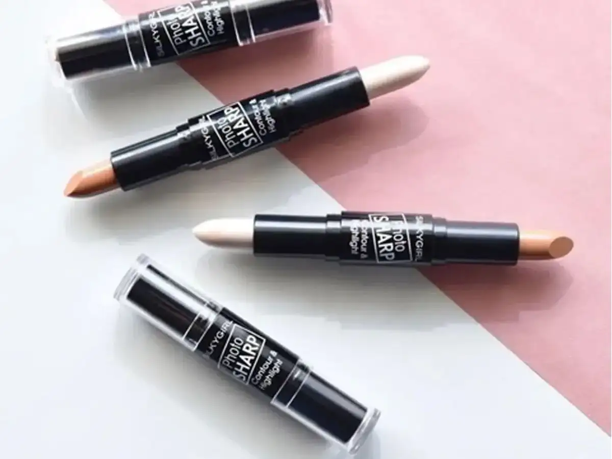 Tạo Khối Dạng Thỏi 2 Đầu Silkygirl Photosharp Contour & Highlight Stick 