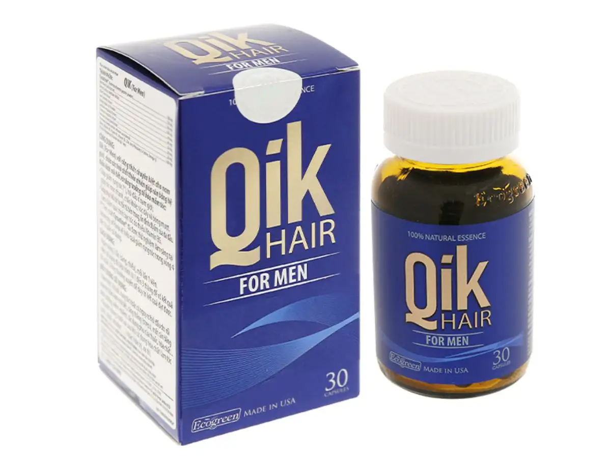 Viên uống Qik Hair For Men giúp hỗ trợ cân bằng hệ thần kinh nội tiết
