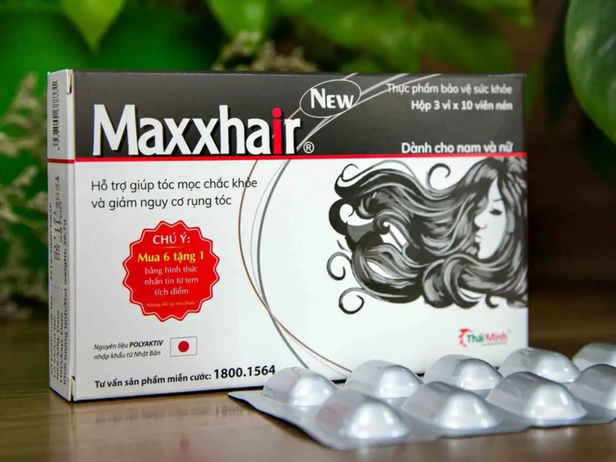 Viên uống Maxxhair giúp giảm rụng tóc cho nam hiệu quả