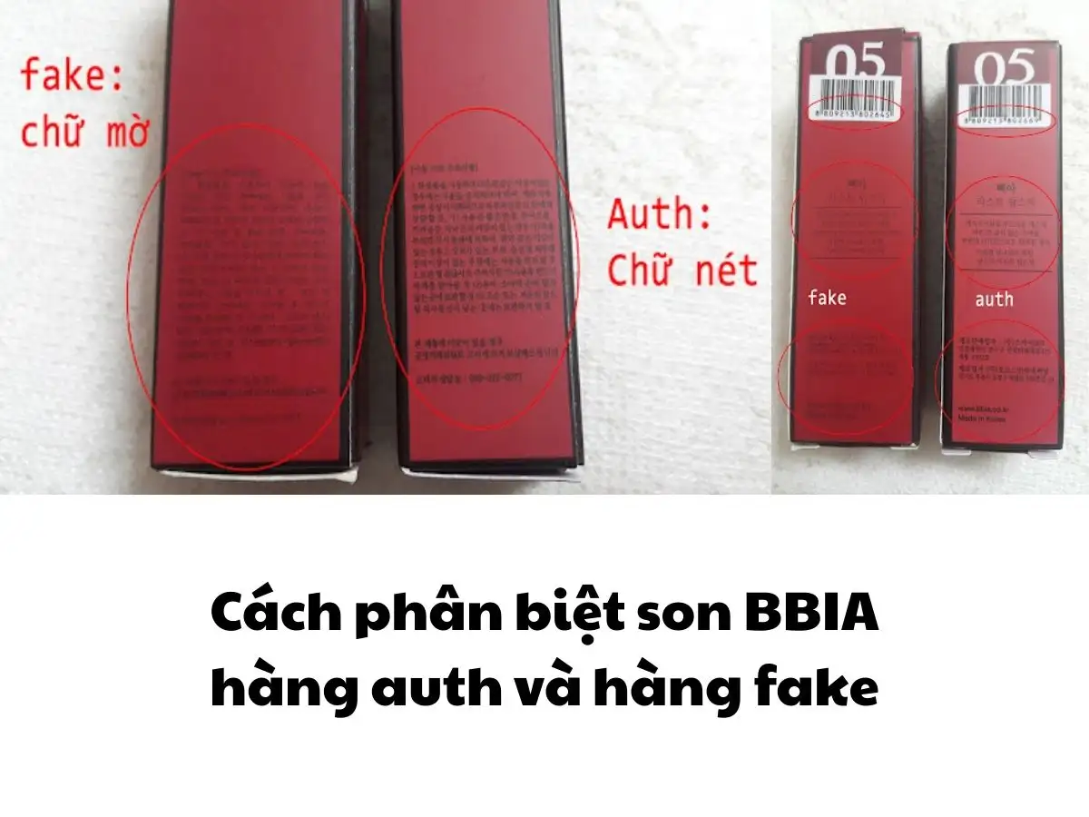 Dấu hiệu nhận biết son Bbia chính hãng