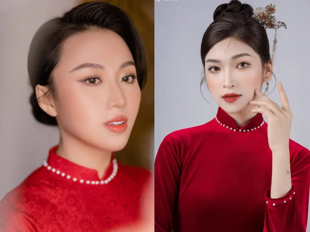 Layout mắt cho các nàng dâu mặc áo dài