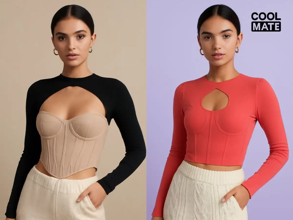 Các mẫu croptop cut-out, corset, dệt kim