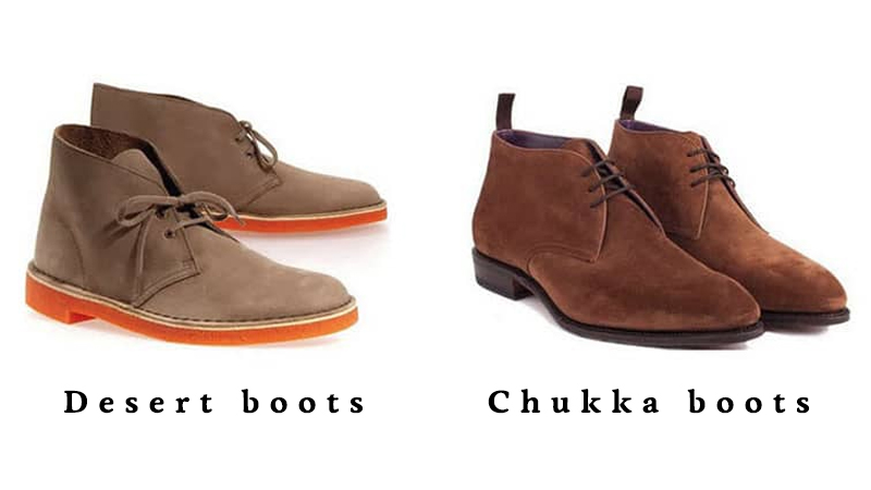 chukka boot và desert boot 
