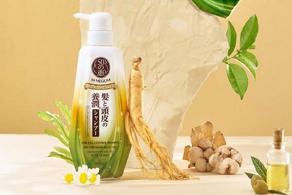 Dầu gội Megumi Hair Fall Control Shampoo có thiết kế độc đáo