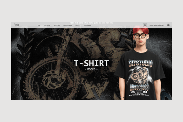 Website Slyclothing bán quần áo Local Brand