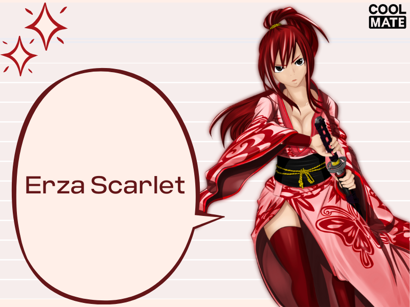 Erza Scarlet với thân hình quyến rũ