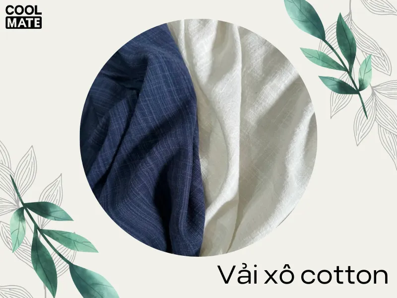 Vải xô nhật có thành phần hoàn toàn từ cotton