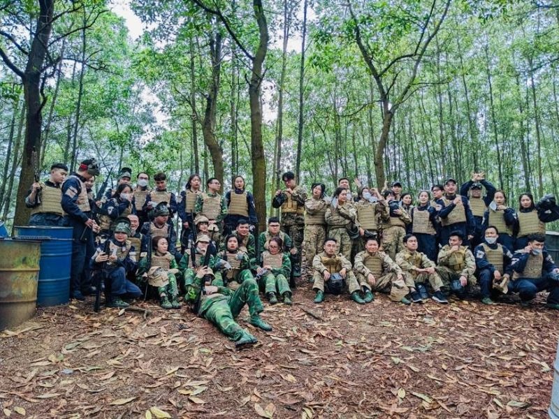 Không gian thoáng đãng của Paintball quận 7