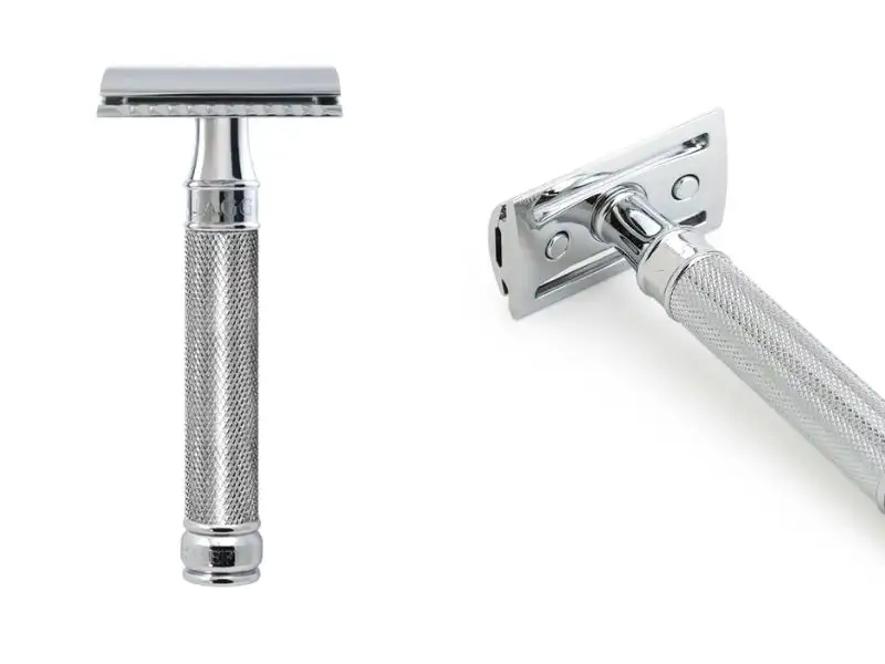 Dao cạo râu Edwin Jagger DE89 Chrome Knurled Safety Razor