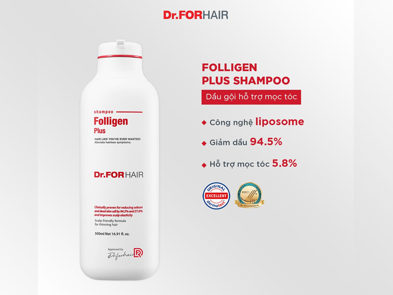 Dầu gội Dr. Forhair Folligen Plus Shampoo