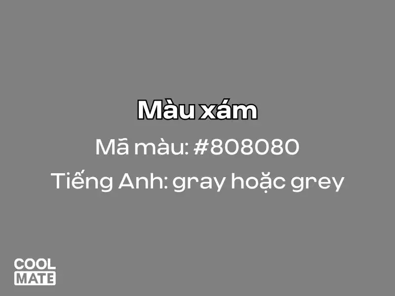 Màu xám là gì? Màu xám tiếng anh là gì?