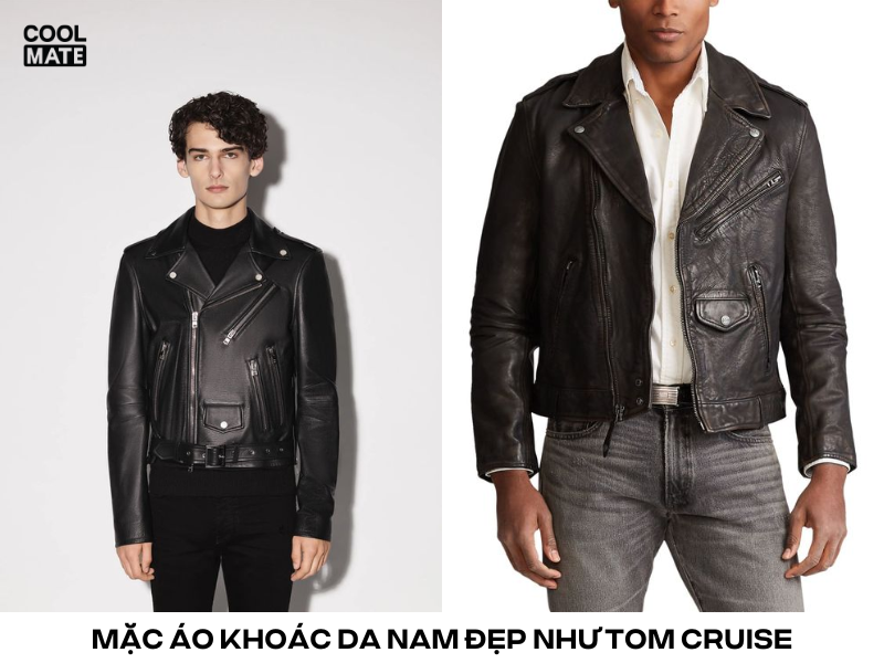 mặc áo khoác da nam đẹp như Tom Cruise
