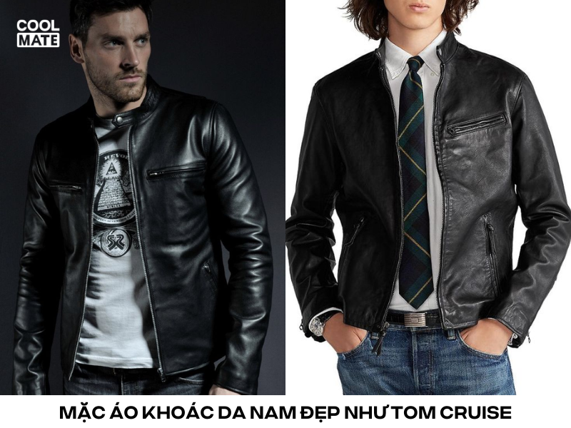 mặc áo khoác da nam đẹp như Tom Cruise