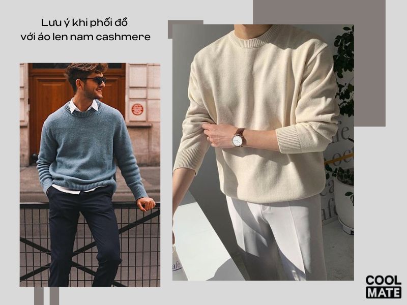 lưu ý khi phối đồ với áo len Cashmere 